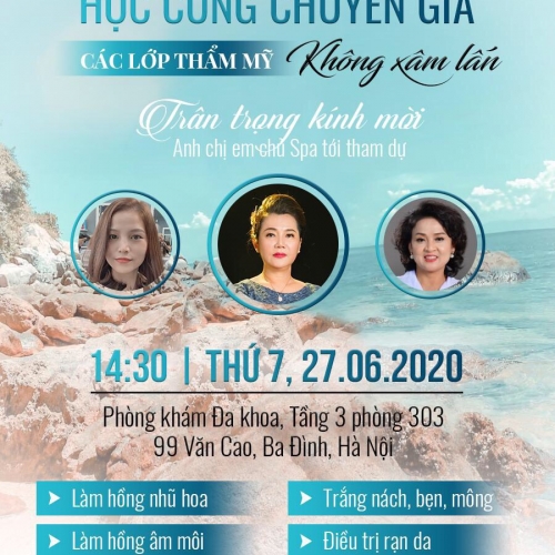 HỌC CÙNG CHUYÊN GIA CÁC LỚP THẨM MỸ KHÔNG XÂM LẤN 