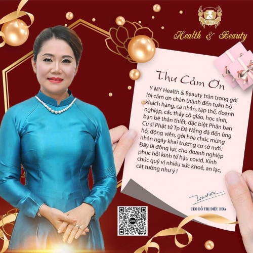 Lời Cảm Ơn Quan Khách Tham Dự Lễ Khai Trương Của Y My Healthy & Beauty