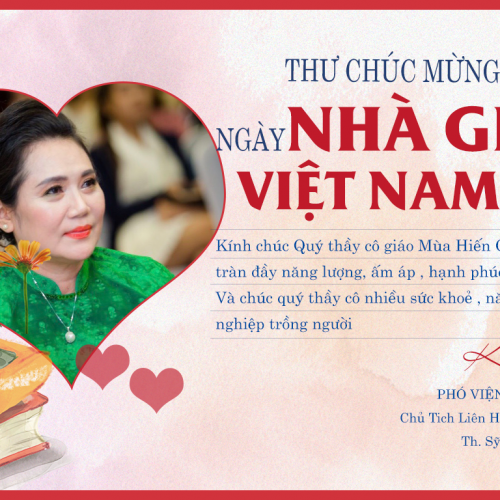 Thân gởi lời chúc tốt đẹp nhất đến quý thầy cô, quý chuyên gia Nhân Mùa Hiến Chương Nhà giáo 20/11